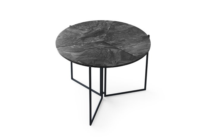Aucune Mesa de comedor YAPRAK Antracita Redonda